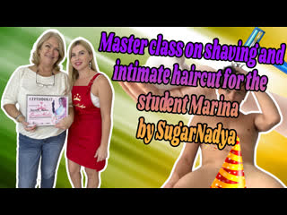 intimate haircut master class from sugarnadya for marina's student
